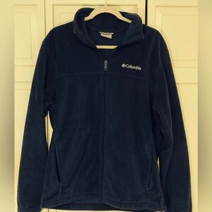 Columbia Navy Blue Full-Zip Fleece